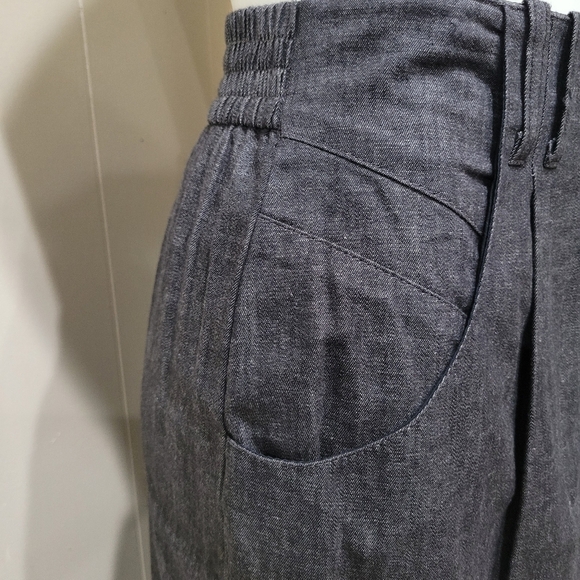 Howard Wolf Denim Strapless Skirt Set Sequin Bustier Women’s Sz 8 Skirt Sz 6 Top - Picture 8 of 14